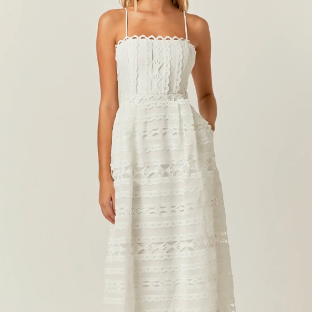 Endless Rose Combination Lace Maxi Dress - size S